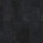 Тротуарная плитка "Новый город" цвет черный кварц границ премиум 