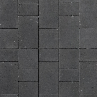 Тротуарная плитка "Новый город" цвет черный